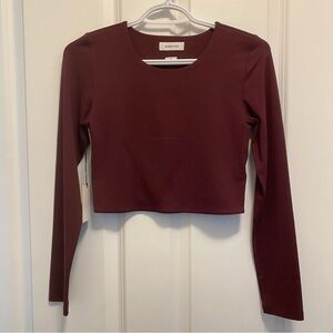 Babaton Crew Cropped Longsleeve NWT